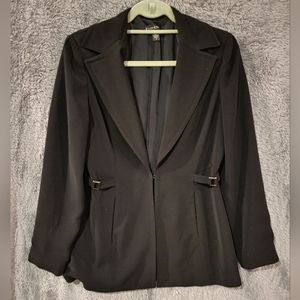 BEBE Blazer with Accent Buckles